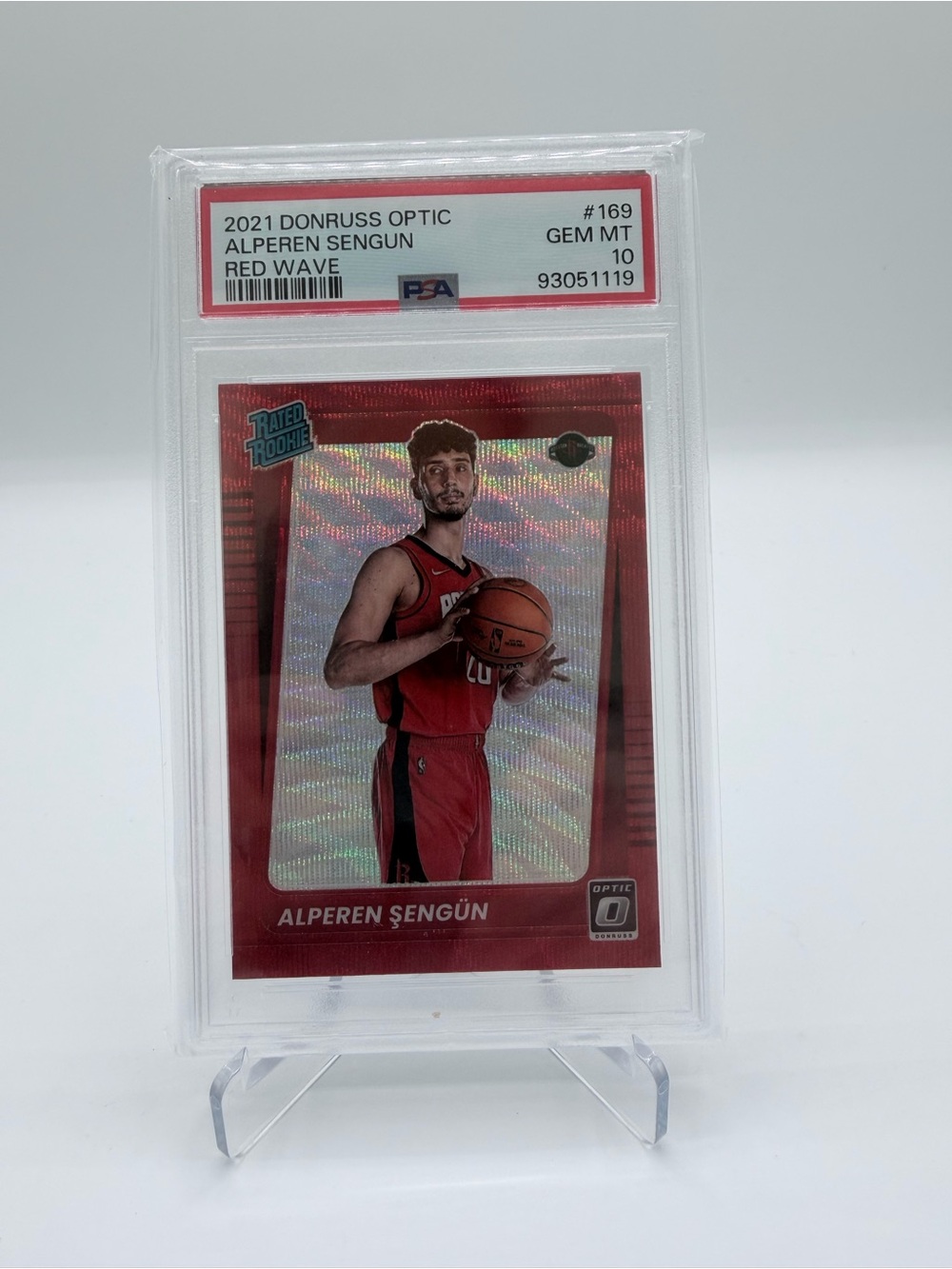 Panini Red Wave Basketball Trading Card - Red